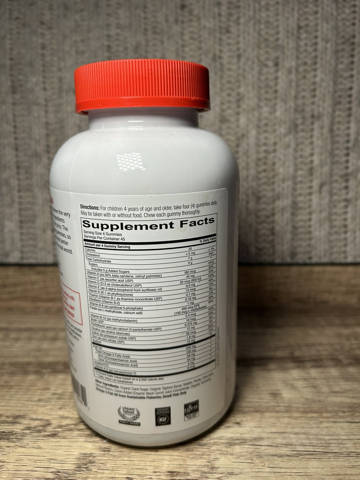 SmartyPants Kids Formula Multivitamin, 180 Gummies EXP 08/27
