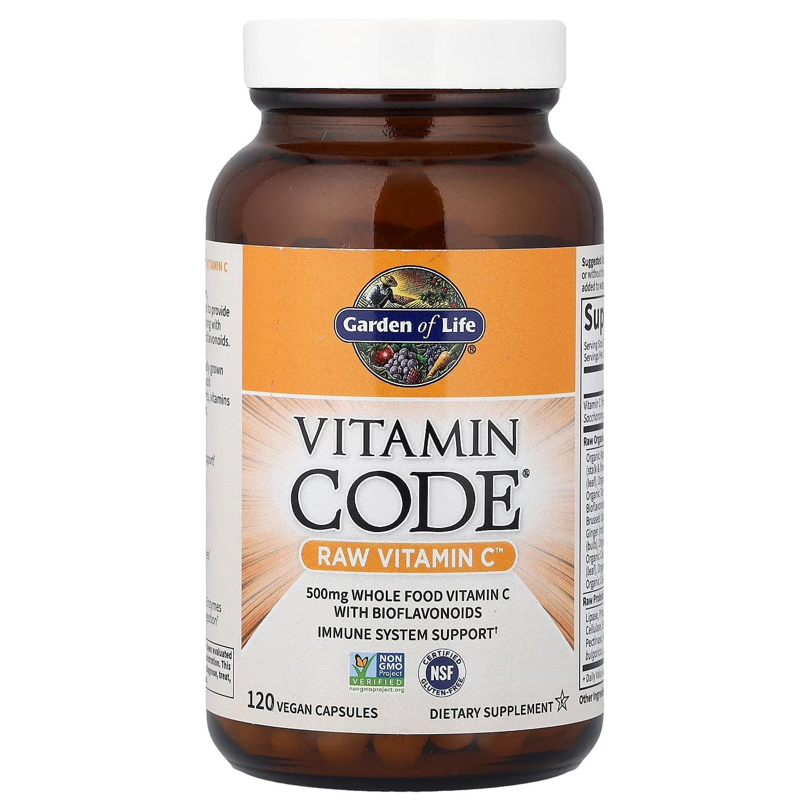 2 X Garden of LifeGarden of Life, Vitamin Code�, RAW Vitamin C�, 120 Vegan Cap