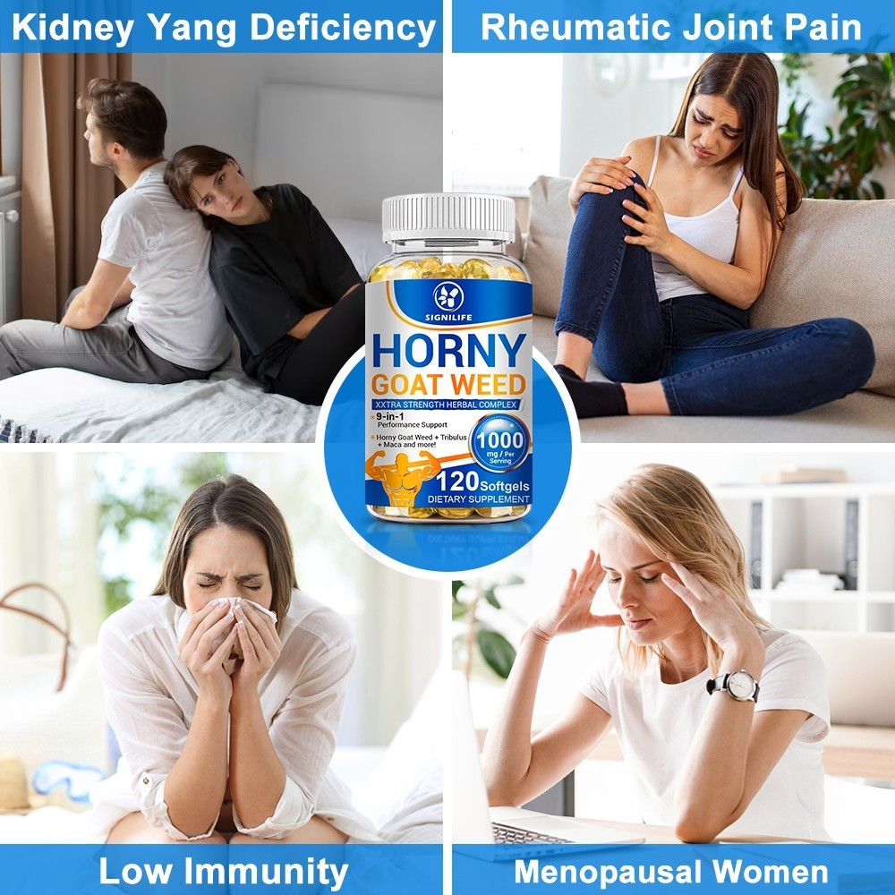 STRENGTH Horny Goat Weed Extract W/ Maca Root Powder, Saw Palmetto, L-Arginine