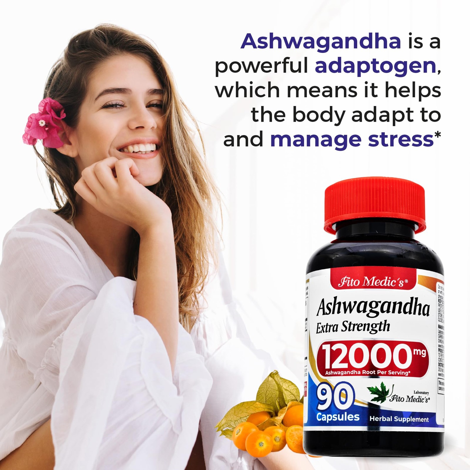 Ashwagandha Capsules Max Strength 12000mg For Stress Anxiety Mood Immune 180ct