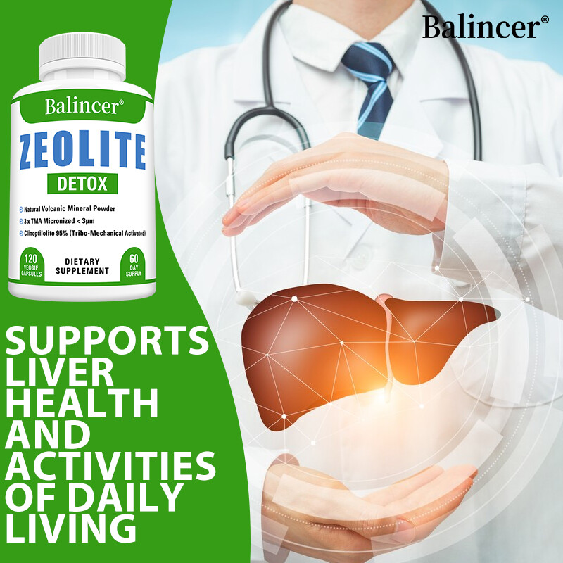 Zeolite Detox Immune System Boost Enhance Nutrient Absorption 120 Capsules US