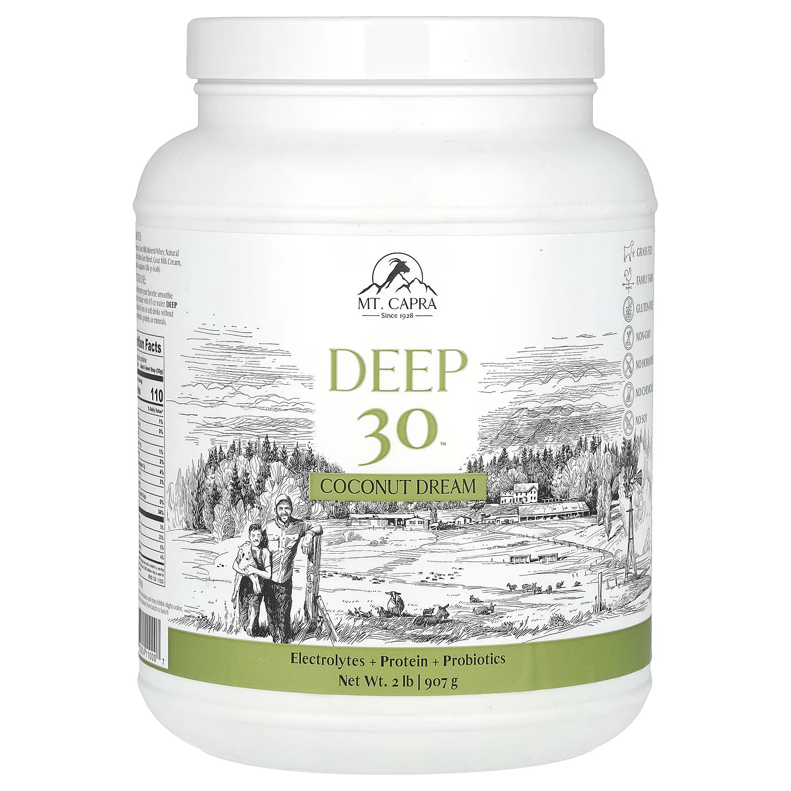 2 X Mt. Capra, Deep 30�, Coconut Dream, 2 lb (907 g)-Worldwide