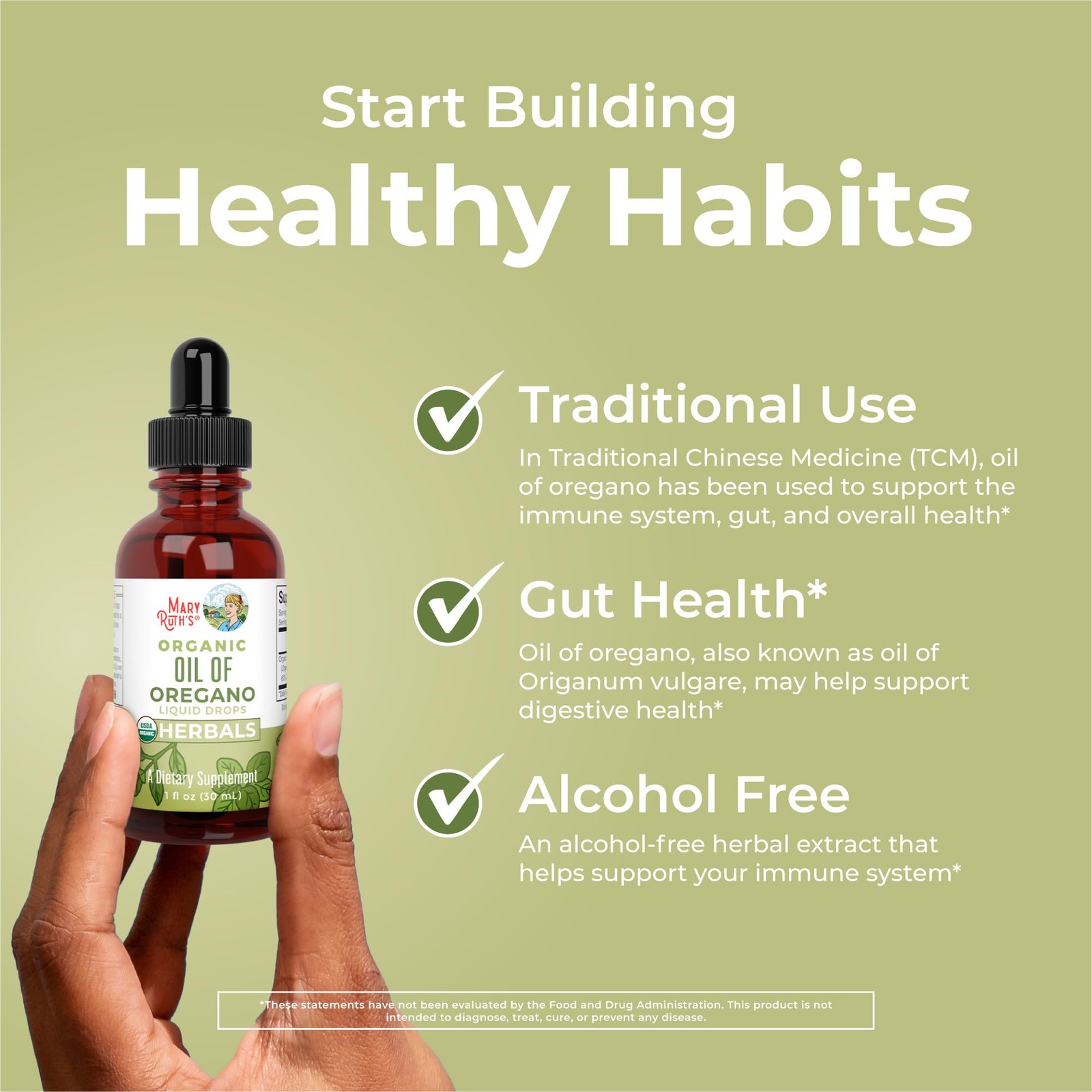 MaryRuth Organics Oregano Oil Drops | 6 Month Supply | USDA Organic Oil of Or…