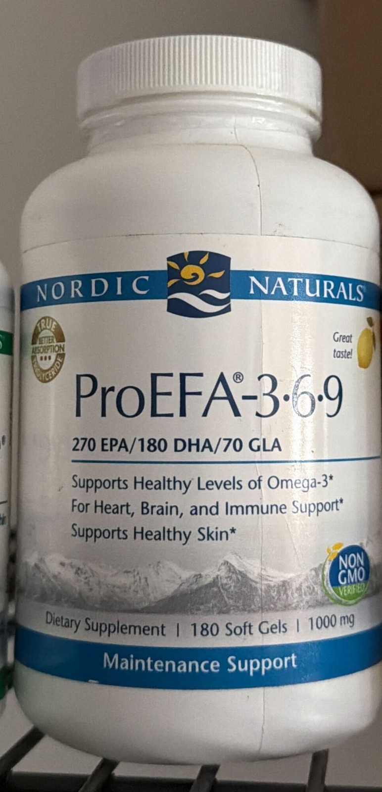 Nordic Natural ProEFA-3.6.9 180 Soft Gels