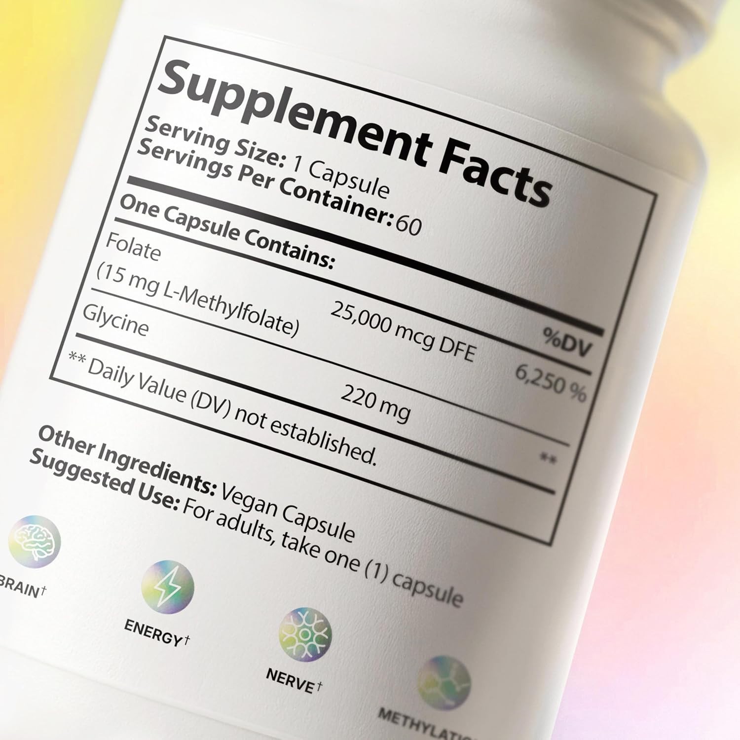 CleanHealthLab L-Methylfolate 15mg, 5-MTHF Active Folate – Maximum Potency
