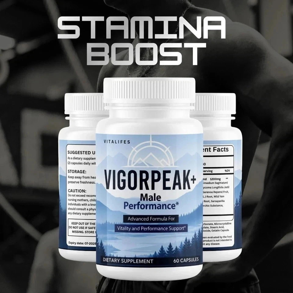 Vigor Peak+ Advanced Male Max Support Supplement Vigorpeak 60 Capsules