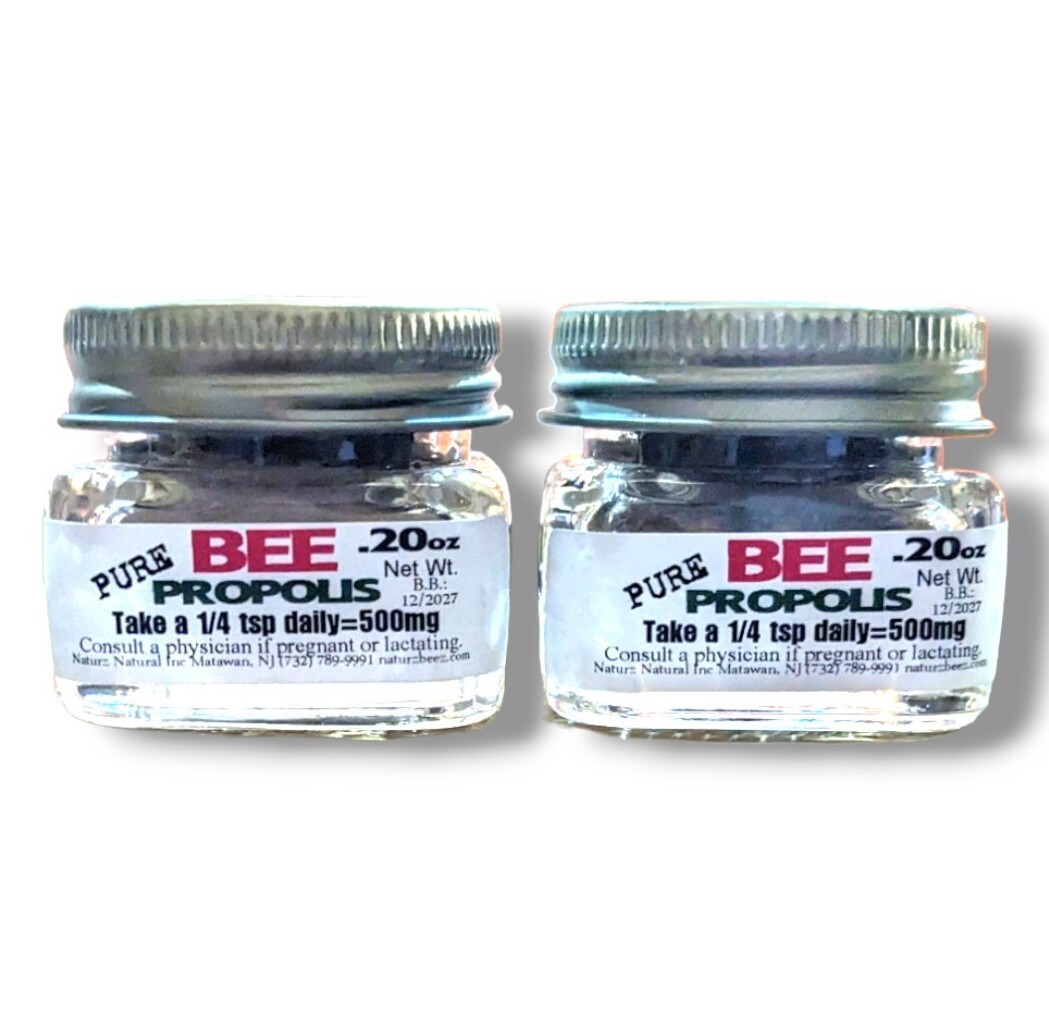BEE PROPOLIS 2 Pack 0.20 oz ea Total 0.40 oz 11 g Travel Size 100% PURE PROPOLIS