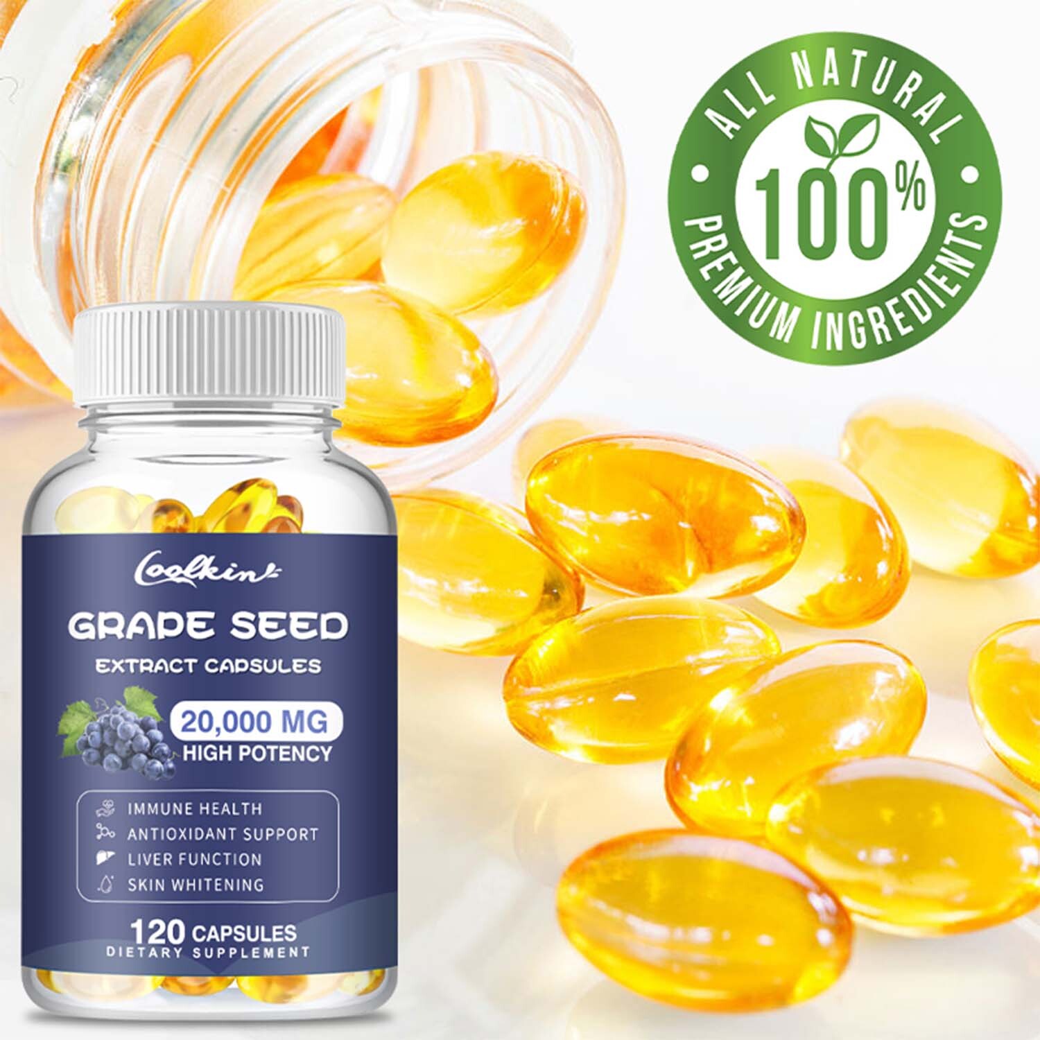 Grape Seeds Extract – Antioxidant, Anti-Ageing, Liver Health, Immune Support