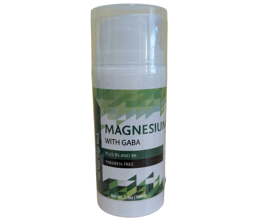 Magnesium Cream with GABA & Vitamin B6 by LEL Topical 3.4 oz Pump Bottle