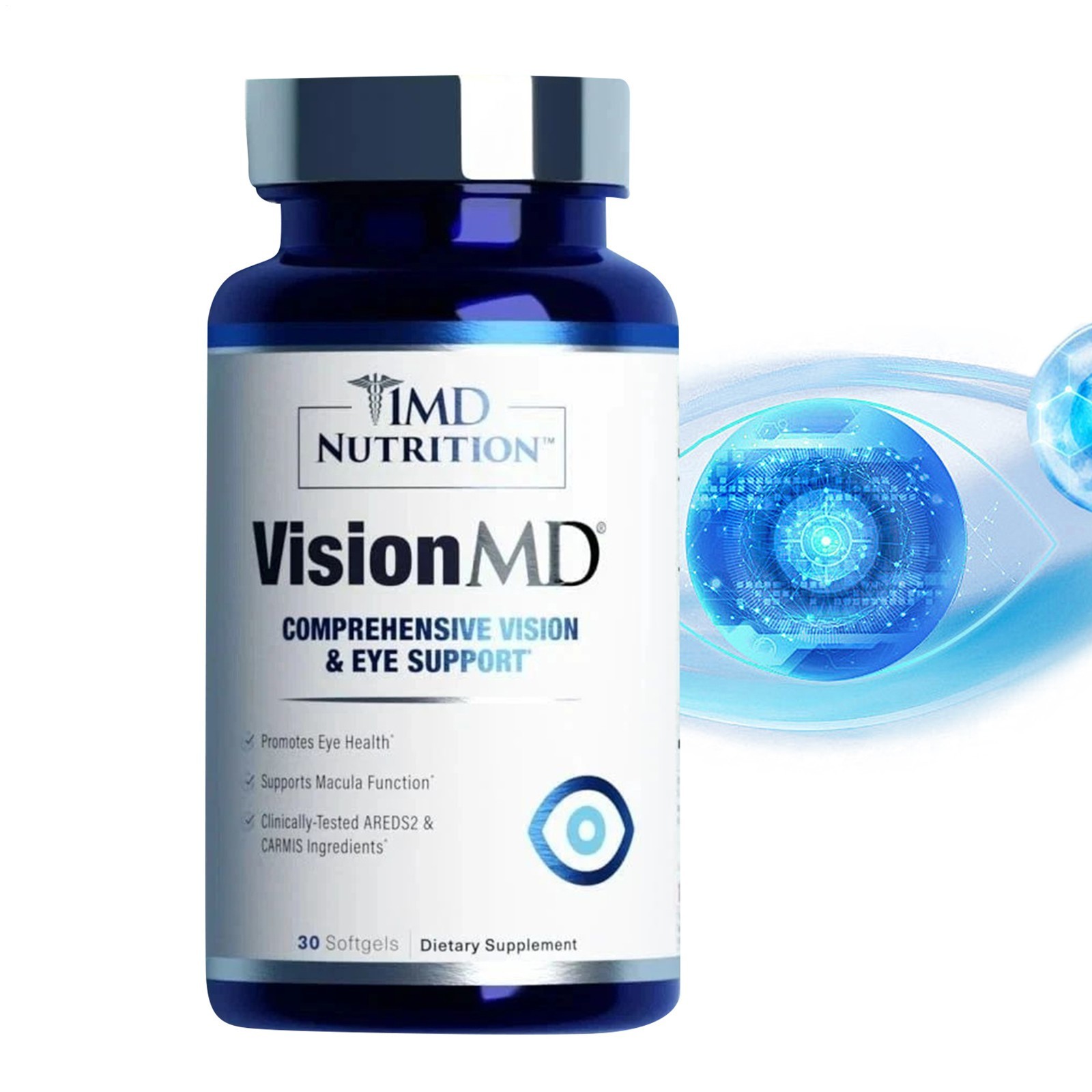 1MD Nutrition Vision MD Eye Vitamin CARMIS – High Quality Eye Formula – High Qua