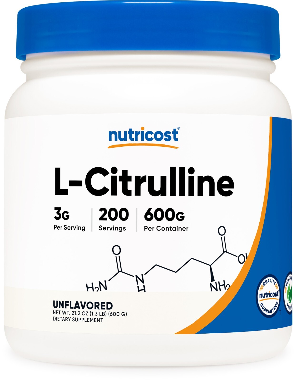 Nutricost L-Citrulline (Base) Powder – (600 Grams)