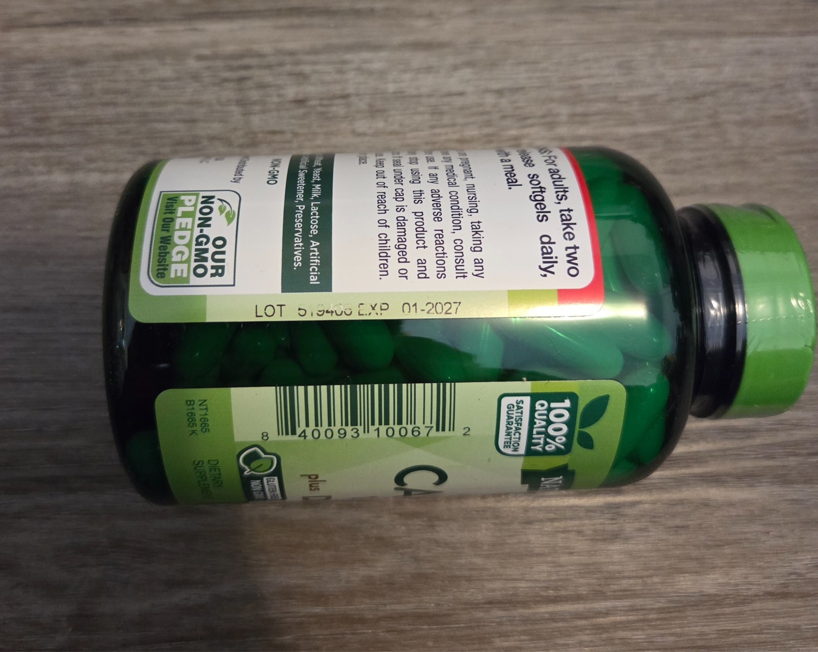 Nature’s Truth Absorbable Calcium 1200mg + D3 5000 IU 120 Softgels New