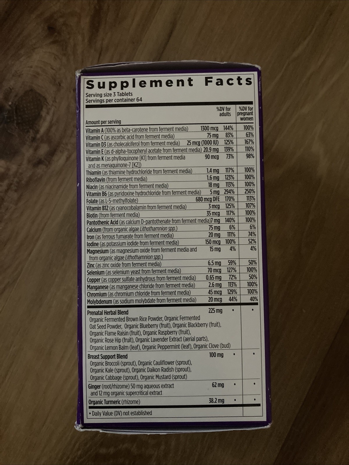 New Chapter Prenatal multivitamin 192 count￼ Non GMO exp 6/2026 2 Months Supply