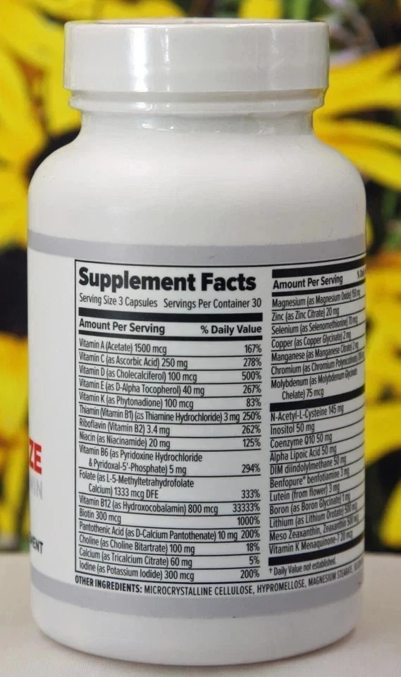 10X Health Optimize Methylated Multivitamin 90 Capsules 02/28 Expiry | Pack of 1