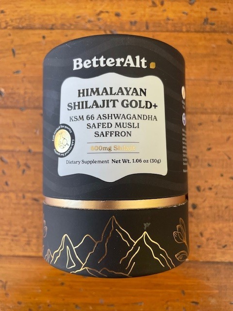 BetterAlt Himalayan Shilajit Gold+ 600 mg Dietary Supplement Net Wt 1.06 oz