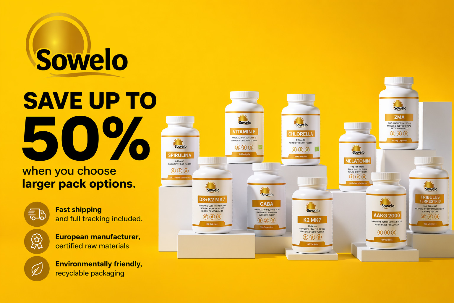 SOWELO CHOLINE & INOSITOL 500mg TABLETS FOR HEALTHY LIVER AND WELL-BEING