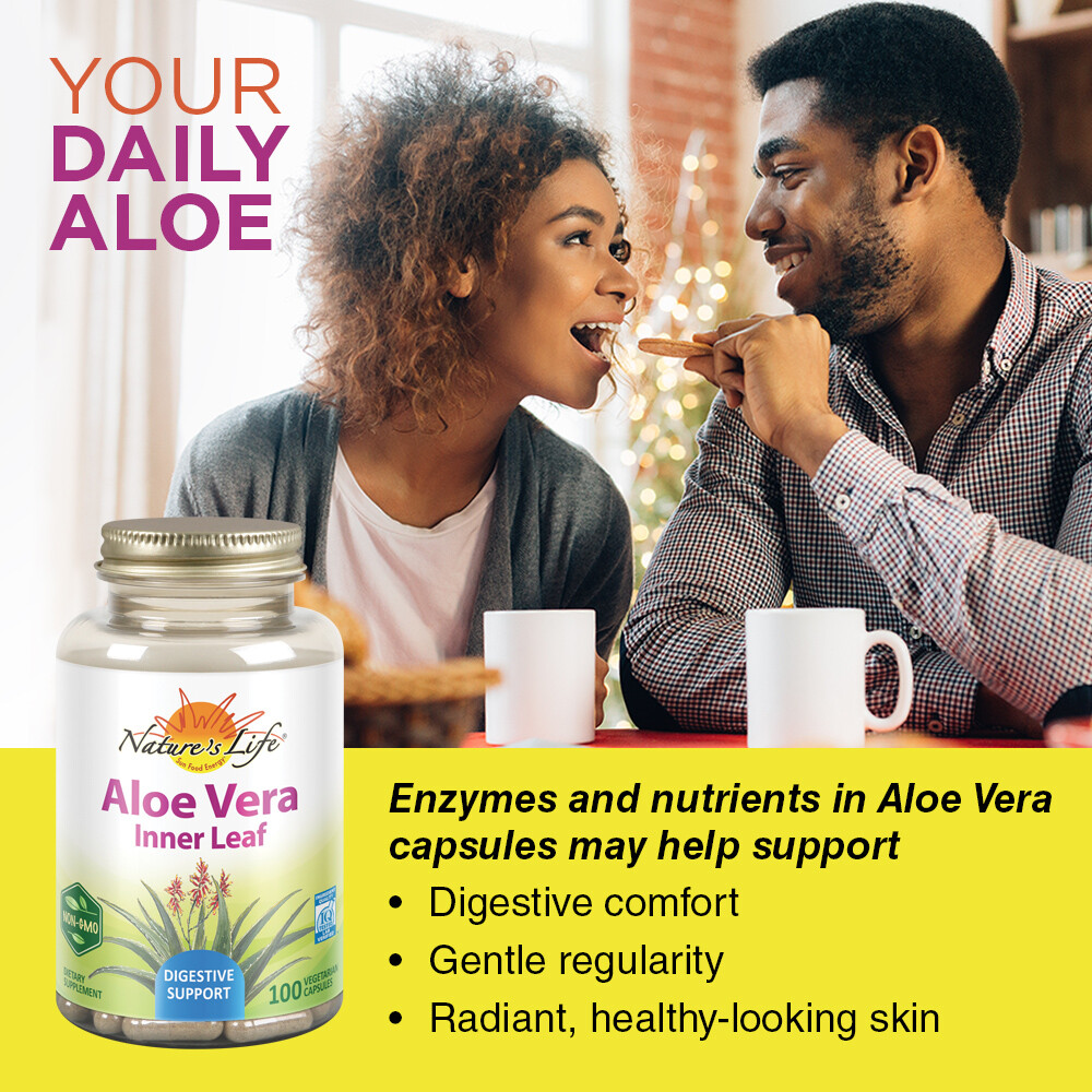 Nature’s Life Aloe Vera Inner Leaf 100 Capsules