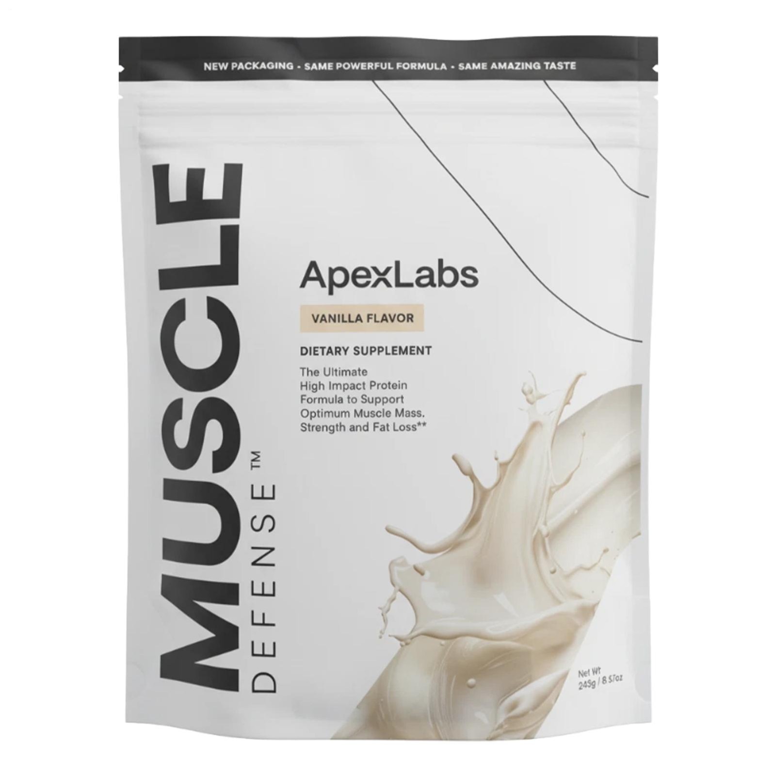 APEXLABS MUSCLE DEFENSE VANILLA FLAVOR – 8.57 OZ – NEW PACKING