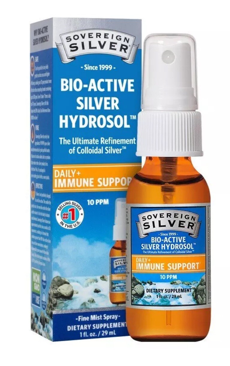Sovereign Silver Bio-Active Silver Hydrosol 1 fl Oz Spray Immune Support