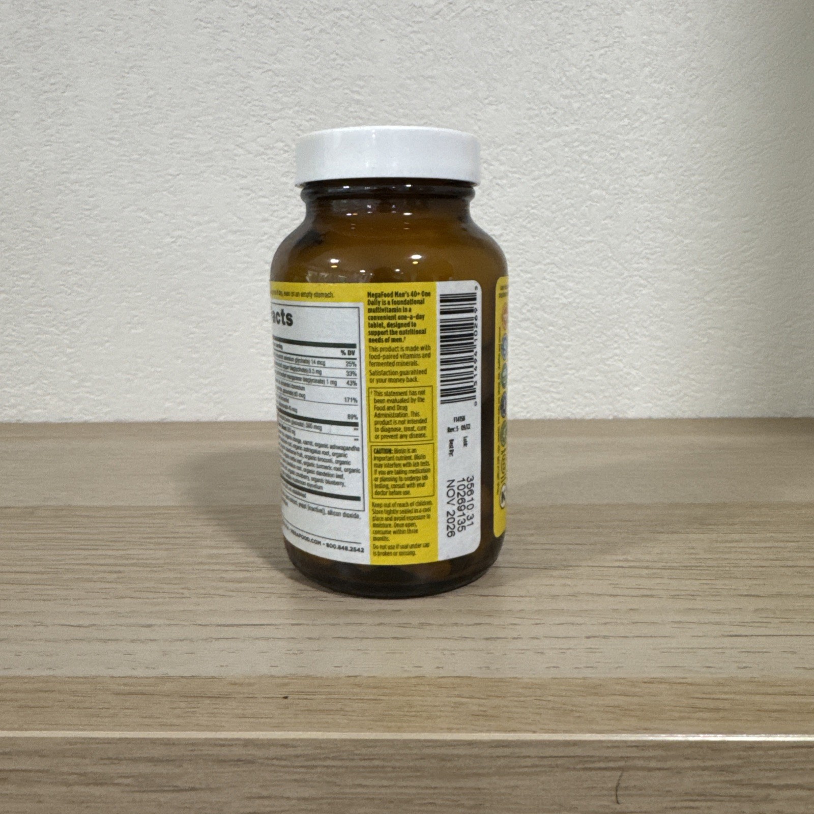 MegaFood Mens 40+ One Daily Multivitamin 60 tabs – Exp. 11/2026