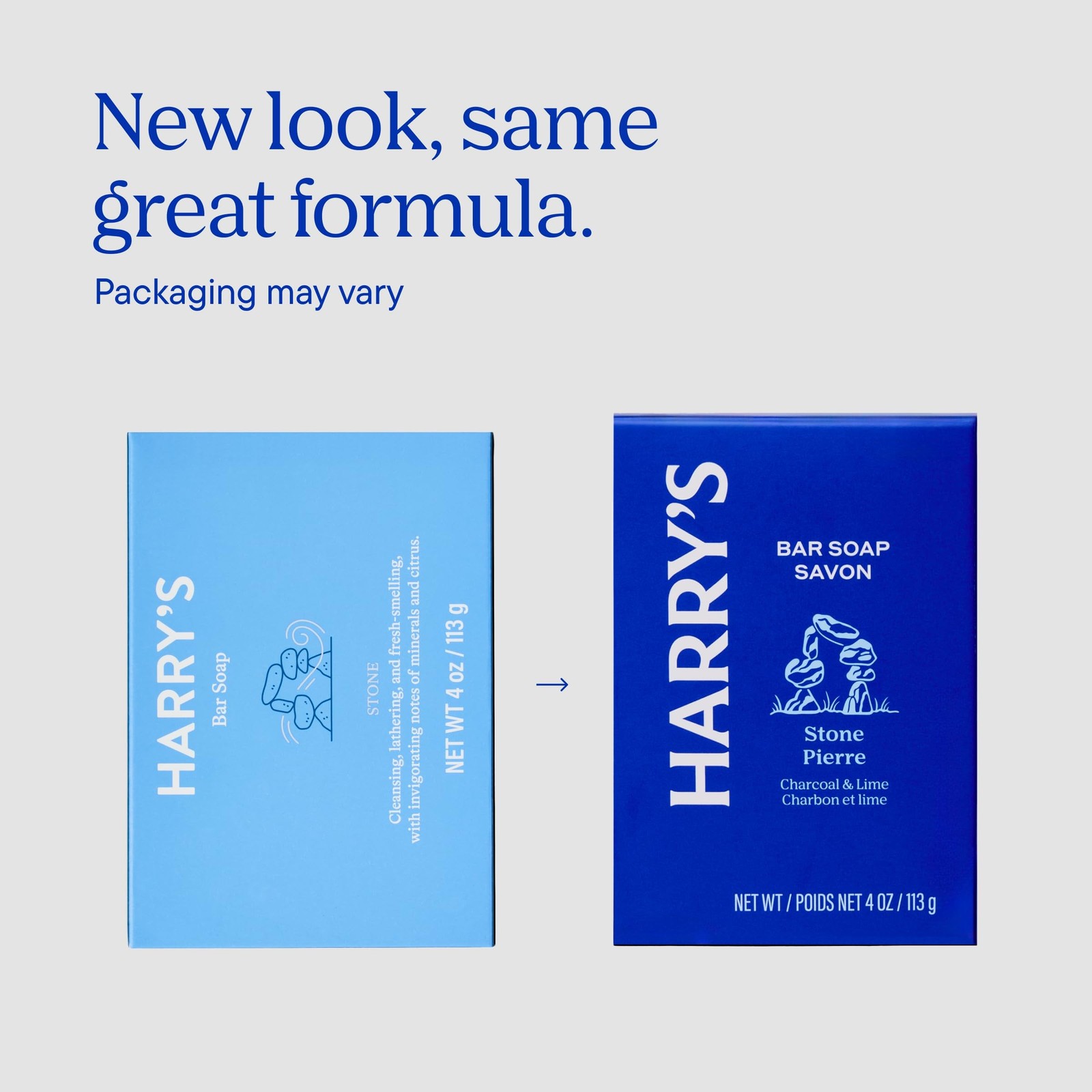 Harry’s Bar Soap for Men – Stone Scent, 4 oz Body Soap Bars, 6 Pack