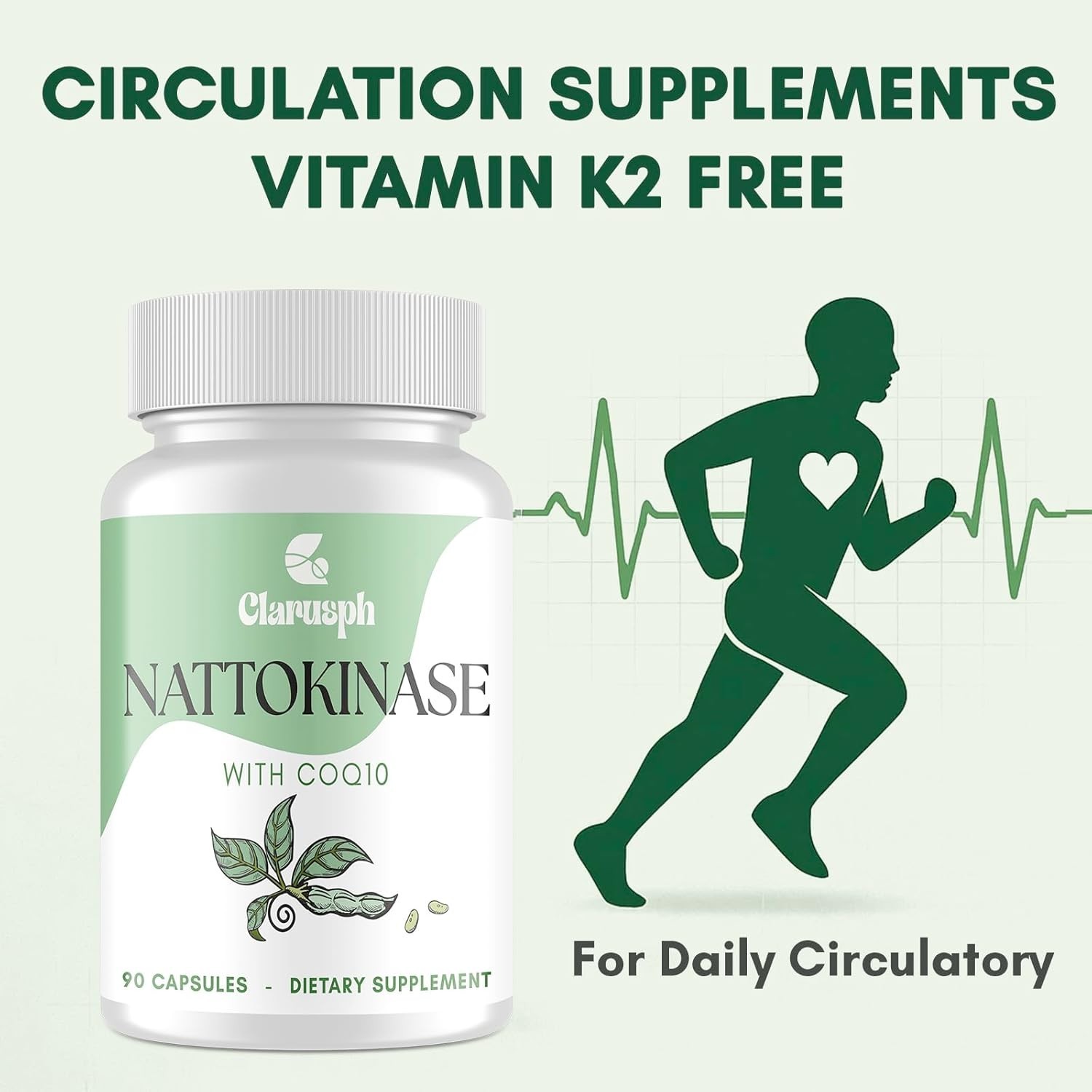 Nattokinase Supplement – Circulation Supplements with Nattokinase. Exp-01/2029