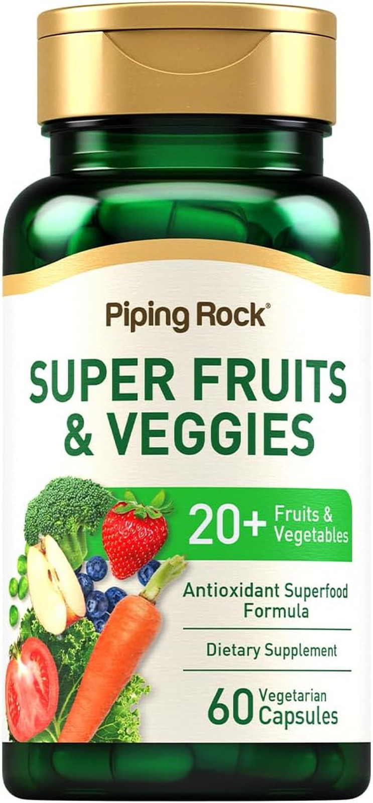 Fruits and Veggies Supplement | 60 Capsules | Superfood Fruit and Vegetables Vit
