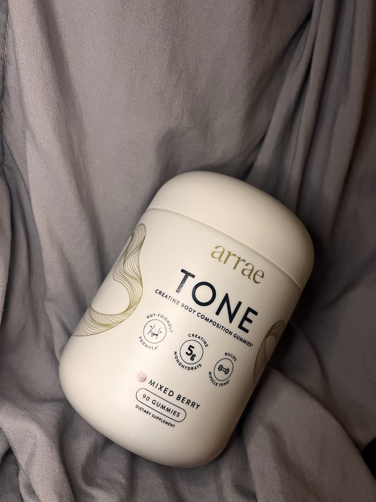 Arrae Tone Creatine Gummies (Mixed Berry, 90ct) — New/Sealed
