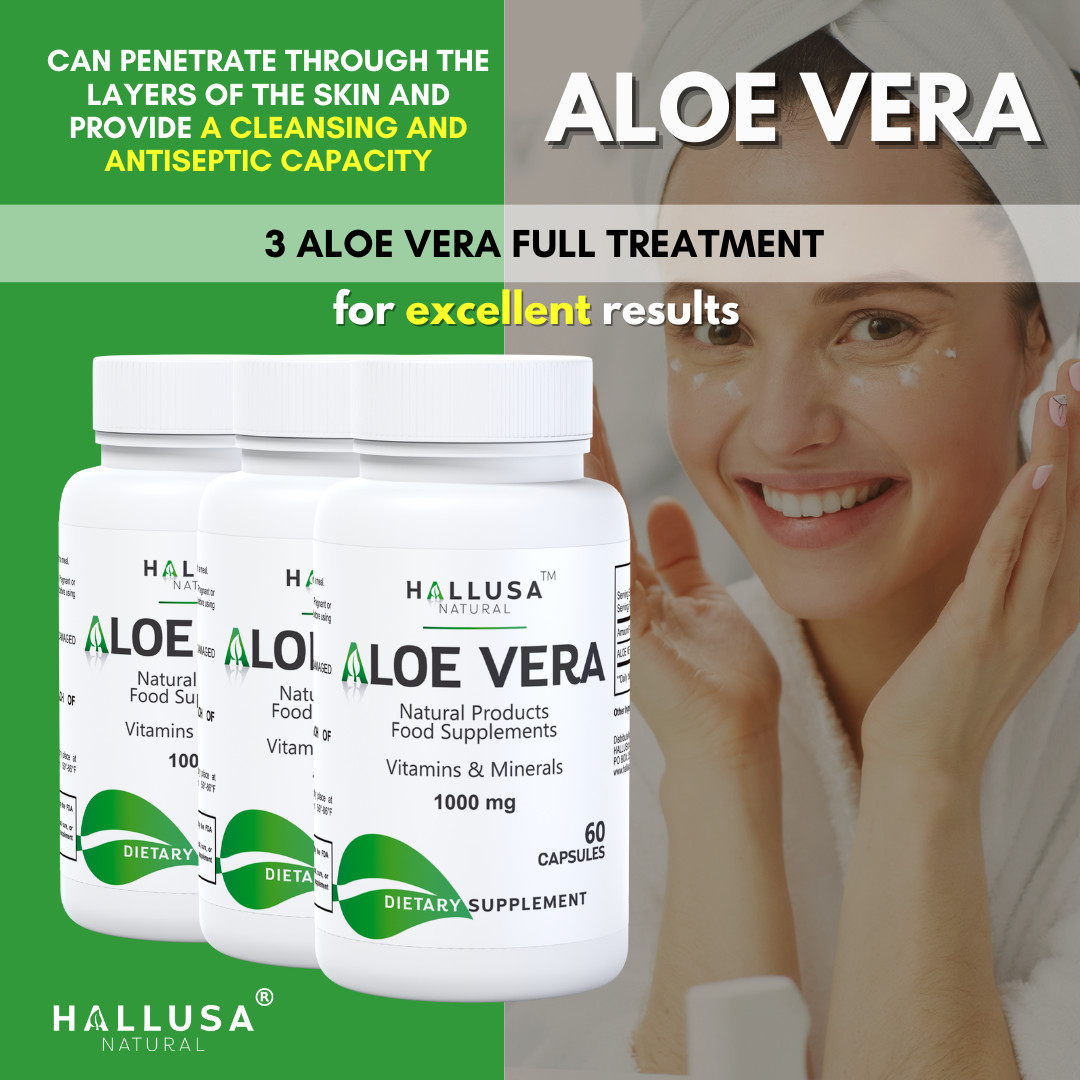 ALOE VERA Digestion Support – Healthy Hydrated Skin – 60 Softgels