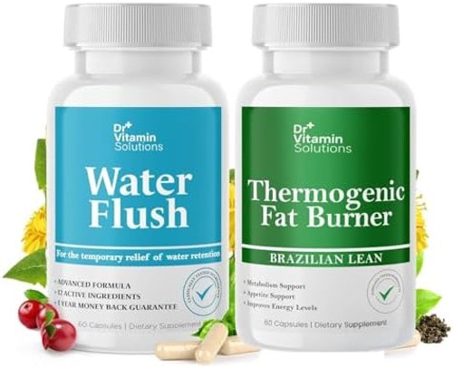 Diuretic Water Pills & Thermogenic Fat Burner Bundle – 120 Caps