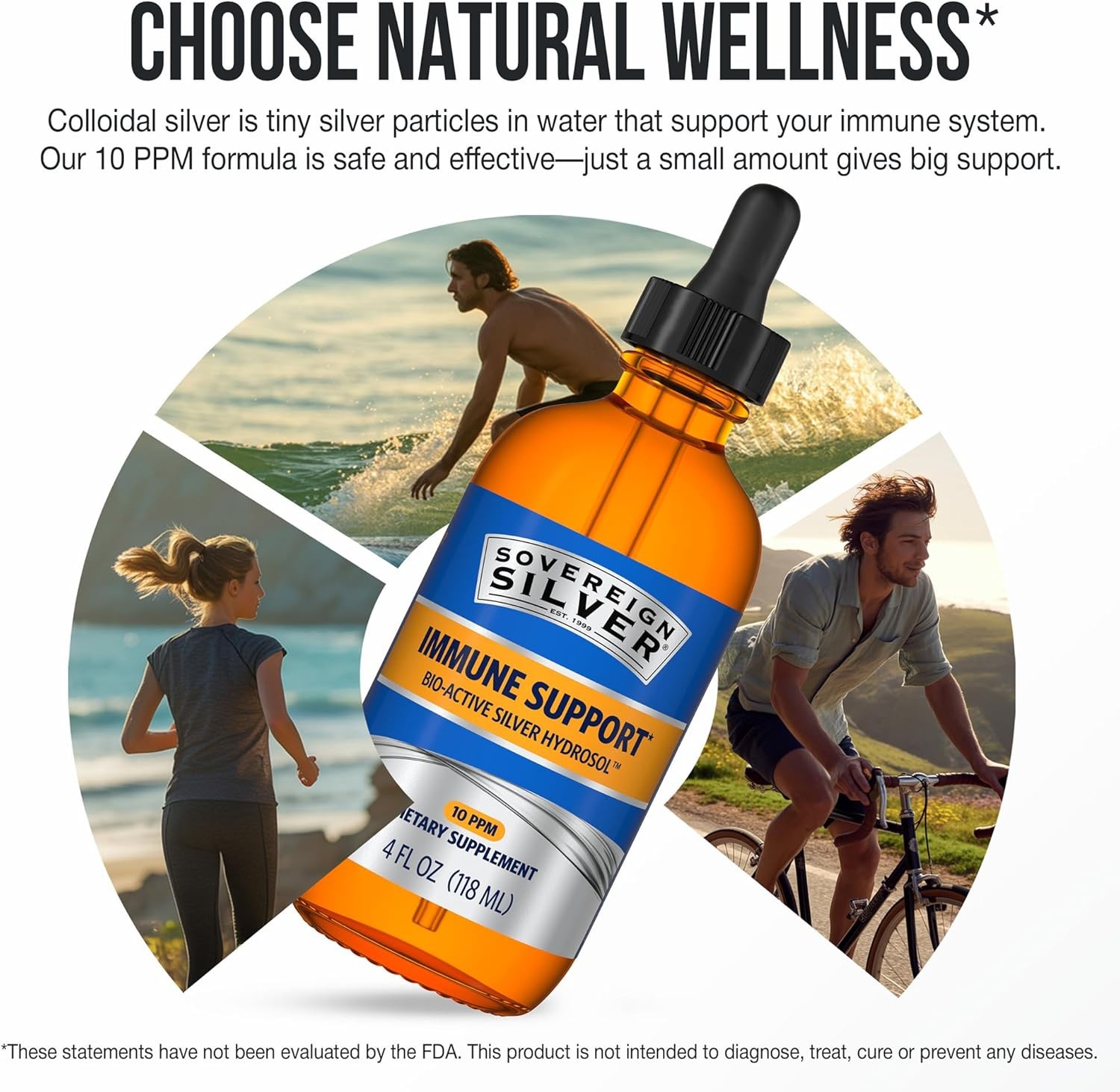Sovereign Silver Immune Support – Colloidal Silver, Bio-Active