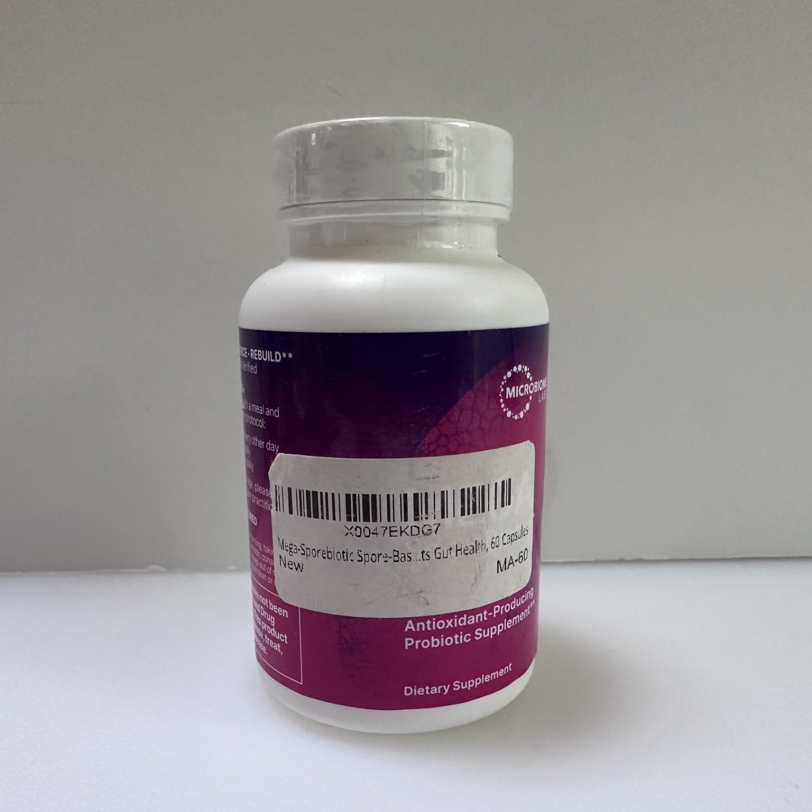 Mega SporeBiotic 60 capsules Spore-Based Probiotic Microbiome Labs