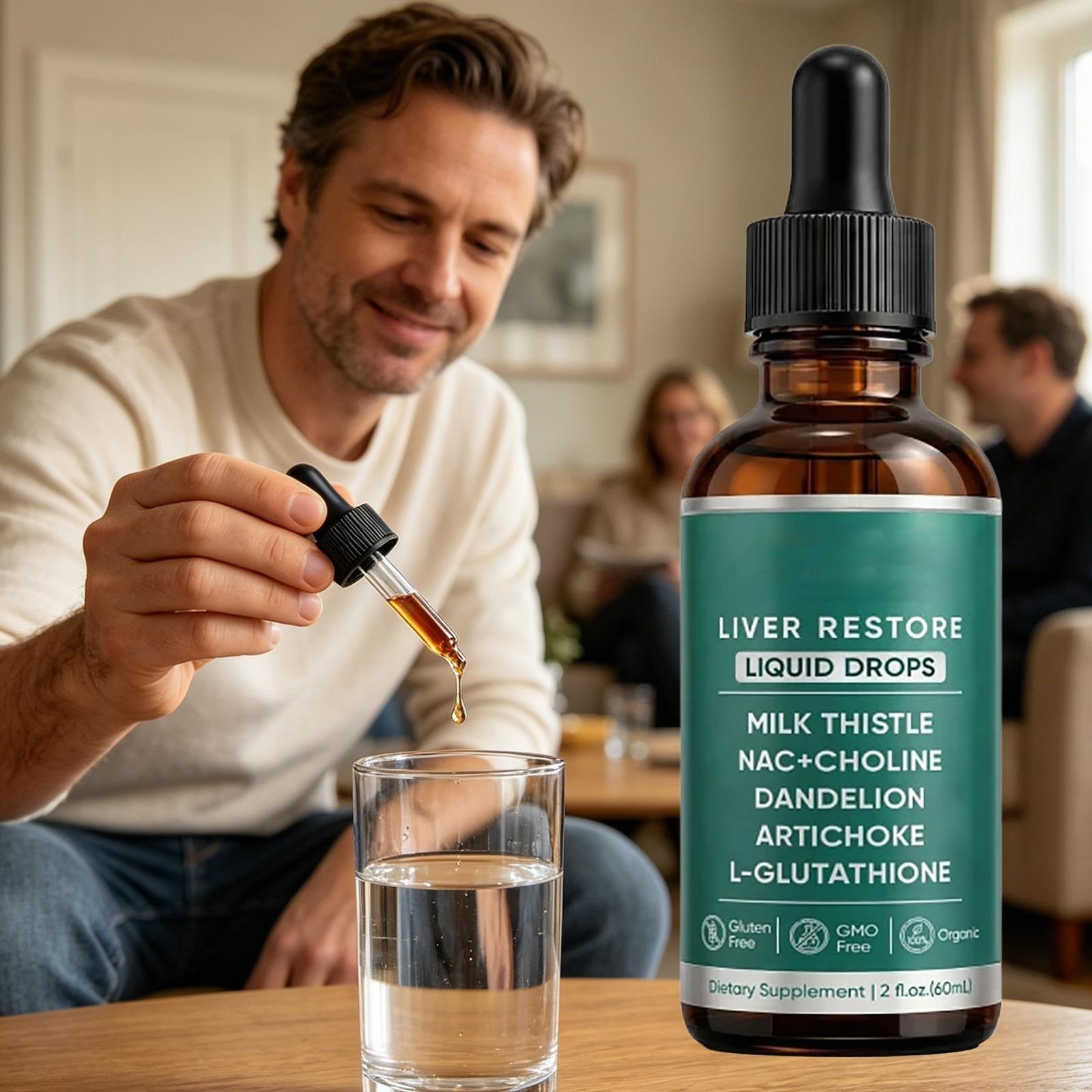Purelia Liver Restore Drops – Complete Liver Detox Support Supplement 60ml