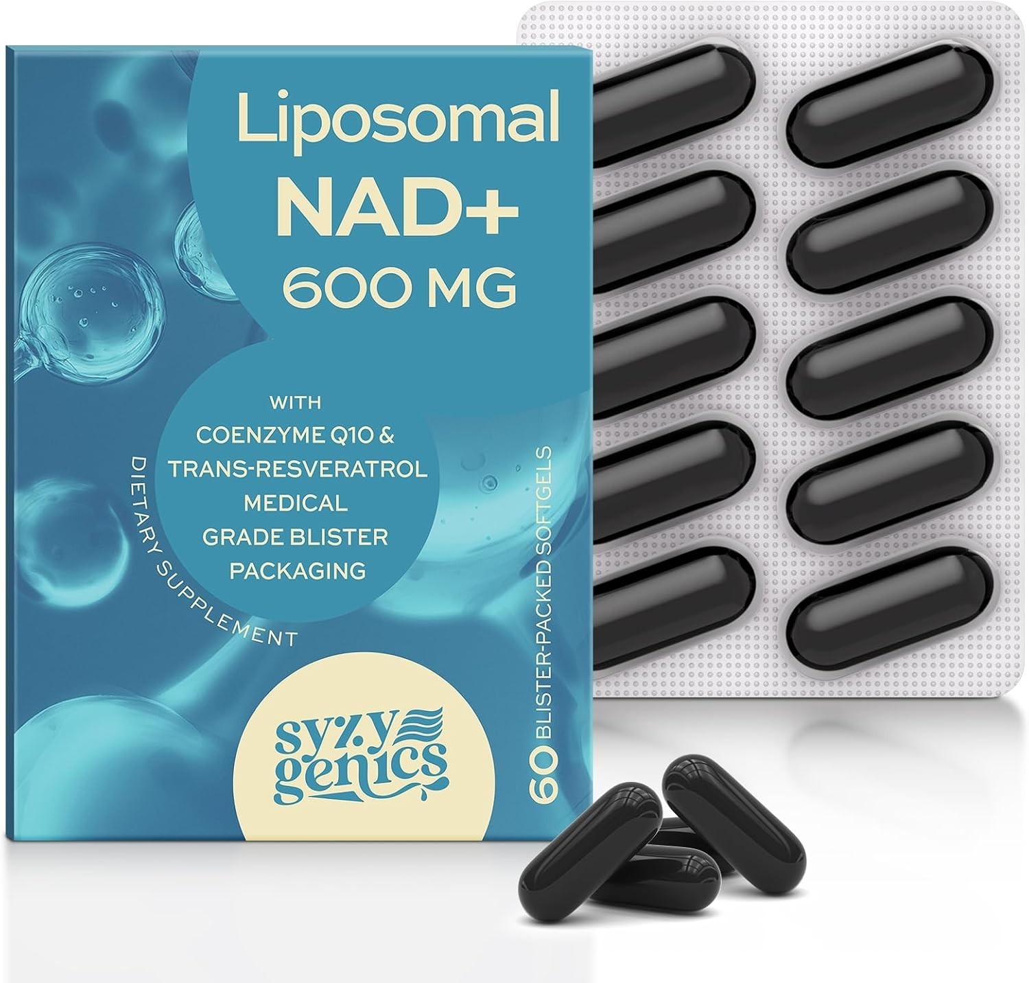 NAD+ Supplement 1600mg Extra Strength . Exp-02/2029